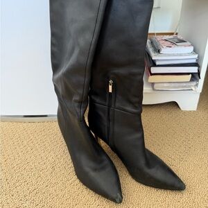Marc Fisher Black Over the Knee Boots